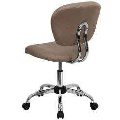 Flash Furniture Office Chairs<Beverly Armless Ergonomic Mesh Swivel Mid-Back Padded Task Office Chair, Coffee Brown (H2376FCOF)