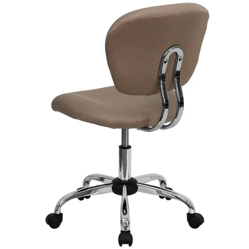 Flash Furniture Office Chairs<Beverly Armless Ergonomic Mesh Swivel Mid-Back Padded Task Office Chair, Coffee Brown (H2376FCOF)