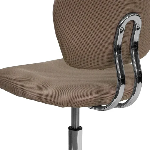 Flash Furniture Office Chairs<Beverly Armless Ergonomic Mesh Swivel Mid-Back Padded Task Office Chair, Coffee Brown (H2376FCOF)