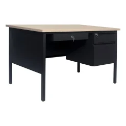 Flash Furniture Office Desks<Cambridge 48"W Single Pedestal Desk, (GCMBLK173WOK)