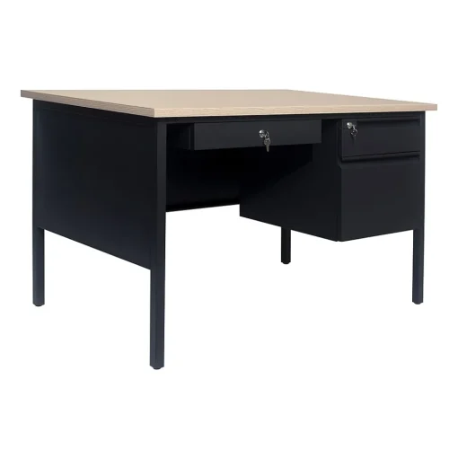 Flash Furniture Office Desks<Cambridge 48"W Single Pedestal Desk, (GCMBLK173WOK)