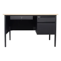 Flash Furniture Office Desks<Cambridge 48"W Single Pedestal Desk, (GCMBLK173WOK)