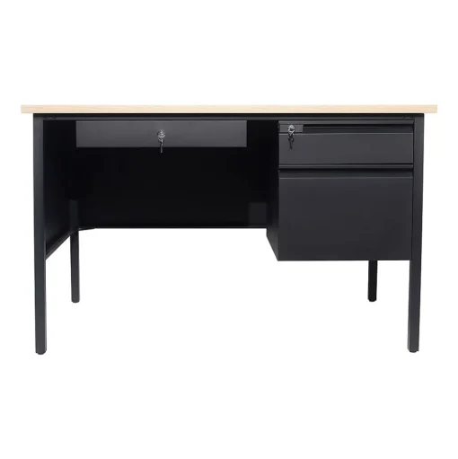 Flash Furniture Office Desks<Cambridge 48"W Single Pedestal Desk, (GCMBLK173WOK)