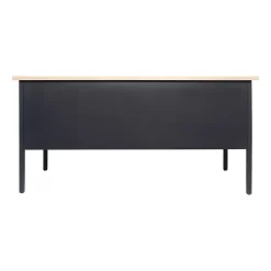 Flash Furniture Office Desks<Cambridge 70"W Double Pedestal Desk, (GCMBLK180WOK)