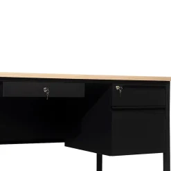 Flash Furniture Office Desks<Cambridge 70"W Double Pedestal Desk, (GCMBLK180WOK)