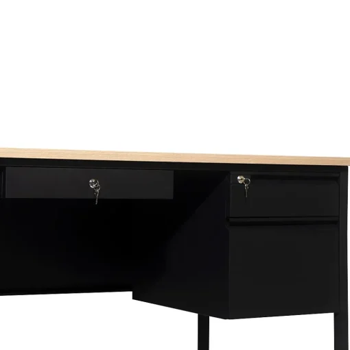 Flash Furniture Office Desks<Cambridge 70"W Double Pedestal Desk, (GCMBLK180WOK)