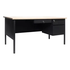 Flash Furniture Office Desks<Cambridge 60"W Single Pedestal Desk, (GCMBLK175WOK)