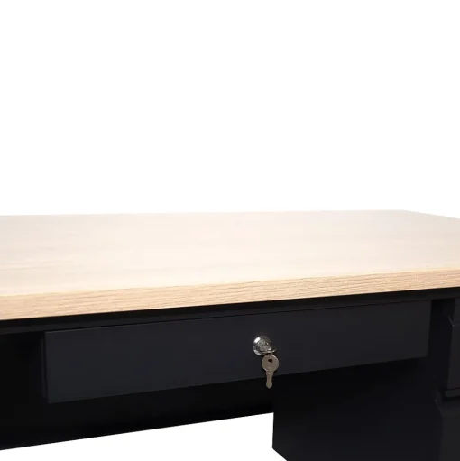 Flash Furniture Office Desks<Cambridge 60"W Single Pedestal Desk, (GCMBLK175WOK)