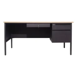 Flash Furniture Office Desks<Cambridge 60"W Single Pedestal Desk, (GCMBLK175WOK)