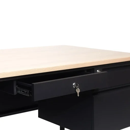 Flash Furniture Office Desks<Cambridge 60"W Single Pedestal Desk, (GCMBLK175WOK)