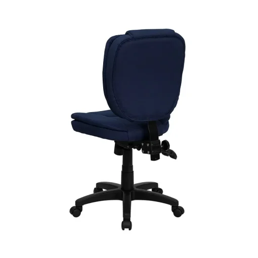 Flash Furniture Office Chairs<Caroline Armless Ergonomic Fabric Swivel Mid-Back Multifunction Task Office Chair, Navy Blue (GO930FNVY)