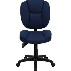 Flash Furniture Office Chairs<Caroline Armless Ergonomic Fabric Swivel Mid-Back Multifunction Task Office Chair, Navy Blue (GO930FNVY)