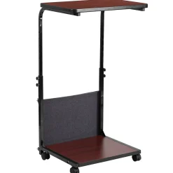 Flash Furniture Standing Desks<Charger 24"W Rectangular Adjustable Standing Computer Desk, Mahogany (MT62881)