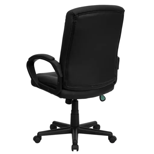 Flash Furniture Office Chairs<Chelsea LeatherSoft Swivel Mid-Back Executive Office Chair, Black (GO9771BKLEA)