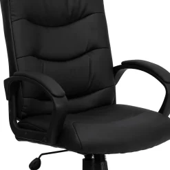 Flash Furniture Office Chairs<Chelsea LeatherSoft Swivel Mid-Back Executive Office Chair, Black (GO9771BKLEA)