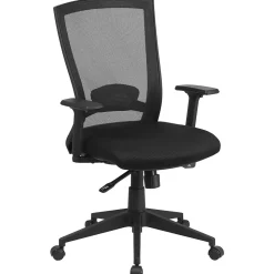 Flash Furniture Office Chairs<Cleo Ergonomic Mesh Swivel Mid-Back Executive Office Chair, Black (HL0004K)