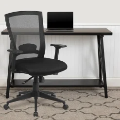 Flash Furniture Office Chairs<Cleo Ergonomic Mesh Swivel Mid-Back Executive Office Chair, Black (HL0004K)