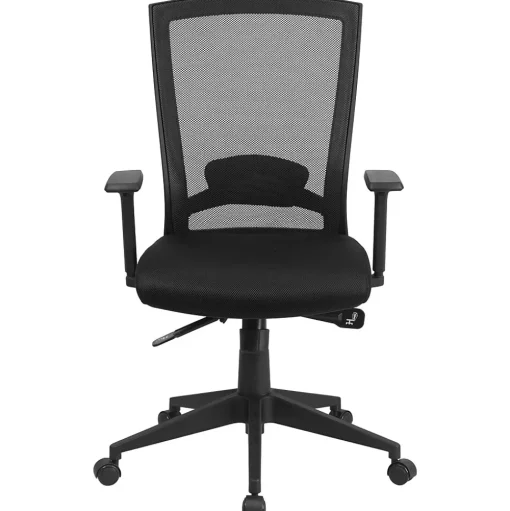 Flash Furniture Office Chairs<Cleo Ergonomic Mesh Swivel Mid-Back Executive Office Chair, Black (HL0004K)