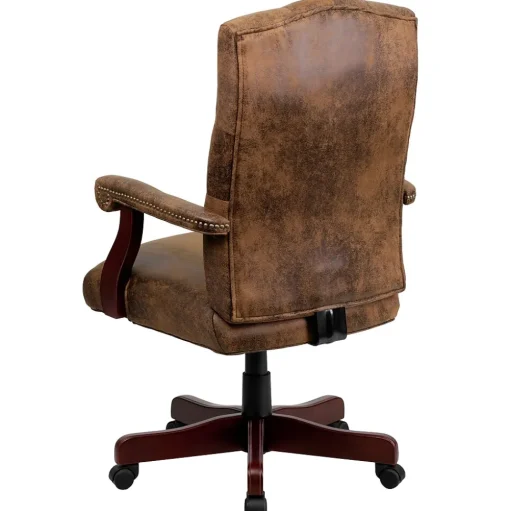 Flash Furniture Office Chairs<Derrick Microfiber Swivel Executive Office Chair, Bomber Brown (802BRN)