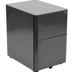 Flash Furniture File Cabinets<3-Drawer Cabinet, Legal & Letter Files, Black, 21" (HZCHPL01BK)