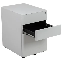 Flash Furniture File Cabinets<3-Drawer Cabinet, Legal & Letter Files, White, 21" (HZCHPL01W)