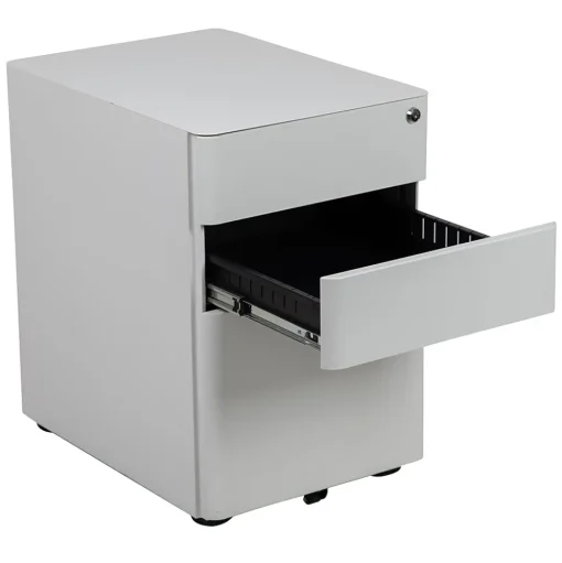 Flash Furniture File Cabinets<3-Drawer Cabinet, Legal & Letter Files, White, 21" (HZCHPL01W)