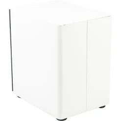Flash Furniture File Cabinets<3-Drawer Cabinet, Legal & Letter Files, White/Charcoal, 21" (HZCHPL02GRYWH)