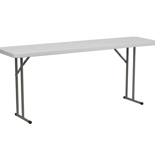 Flash Furniture Folding Tables<Elon Folding Table, 72" x 18", Granite White (DADYCZ180GW)