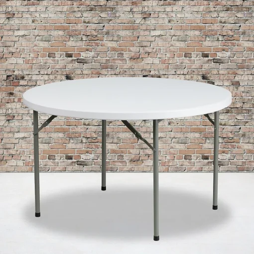 Flash Furniture Folding Tables<Elon Folding Table, 48" x 48", Granite White (DADYCZ122R)