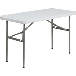 Flash Furniture Folding Tables<Elon Folding Table, 48.25" x 24", Granite White (DADYCZ1222)