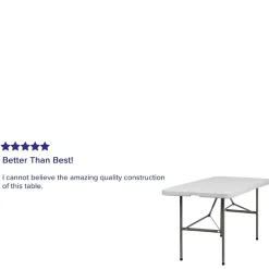Flash Furniture Folding Tables<Elon Folding Table, 60" x 30", Granite White (DADYCZ152Z)