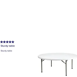 Flash Furniture Folding Tables<Elon Folding Table, 71" x 71", Granite White (DADYCZ180RGW)