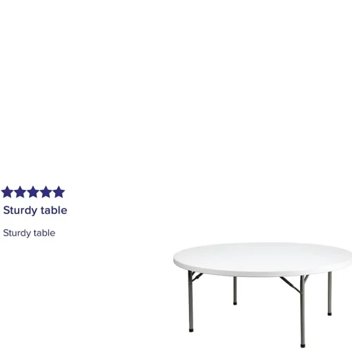Flash Furniture Folding Tables<Elon Folding Table, 71" x 71", Granite White (DADYCZ180RGW)