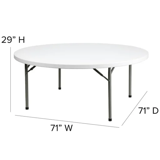 Flash Furniture Folding Tables<Elon Folding Table, 71" x 71", Granite White (DADYCZ180RGW)