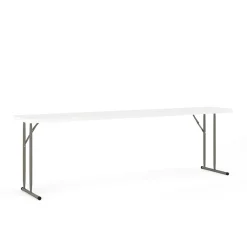 Flash Furniture Folding Tables<Elon Folding Table, 96" x 18", Granite White (DADYCZ2442GW)