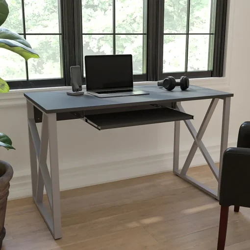 Flash Furniture Computer Desks<48"W Computer Desk, Black (NANWK004)