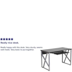 Flash Furniture Computer Desks<48"W Computer Desk, Black (NANWK004)