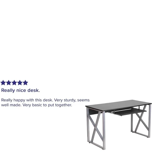 Flash Furniture Computer Desks<48"W Computer Desk, Black (NANWK004)