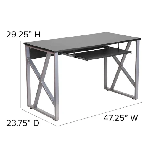 Flash Furniture Computer Desks<48"W Computer Desk, Black (NANWK004)