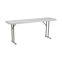 Flash Furniture Folding Tables<Folding Table, 70.8"D x 18"W, Granite White (6RB1872)