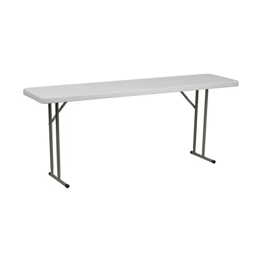 Flash Furniture Folding Tables<Folding Table, 70.8"D x 18"W, Granite White (6RB1872)