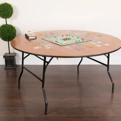 Flash Furniture Folding Tables<Furman Folding Table, 60" x 60", Natural (YTWRFT60TBL)