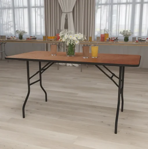 Flash Furniture Folding Tables<Gael Folding Table, 60" x 30", Natural (YTWTFT30X60TBL)