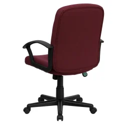 Flash Furniture Office Chairs<Garver Fabric Swivel Mid-Back Executive Office Chair, Burgundy (GOST6BYFAB)