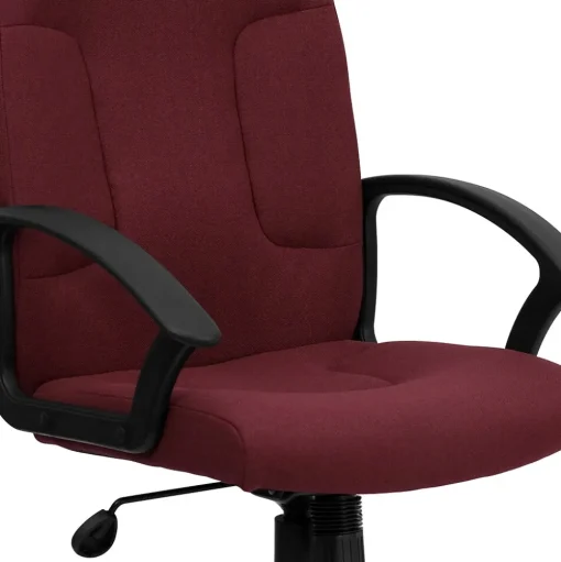 Flash Furniture Office Chairs<Garver Fabric Swivel Mid-Back Executive Office Chair, Burgundy (GOST6BYFAB)