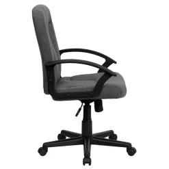 Flash Furniture Office Chairs<Garver Fabric Swivel Mid-Back Executive Office Chair, Gray (GOST6GYFAB)