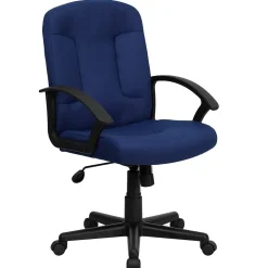 Flash Furniture Office Chairs<Garver Fabric Swivel Mid-Back Executive Office Chair, Navy (GOST6NVYFAB)