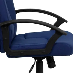 Flash Furniture Office Chairs<Garver Fabric Swivel Mid-Back Executive Office Chair, Navy (GOST6NVYFAB)