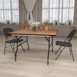 Flash Furniture Folding Tables<Gerry Folding Table, 48" x 48", Natural (YTWFFT48SQ)