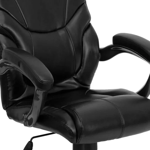 Flash Furniture Office Chairs<Greer Ergonomic LeatherSoft Swivel High Back Executive Office Chair, Black (GO724HBKLEA)